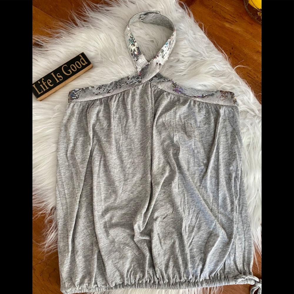 Sequin Halter